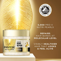 Pantene Molecular Bond Repair Intensive Hair Mask with Biotin 300ml. Pro-V Concentrated Formula for Extremely Dry Damaged Hair. Leaves Hair Visibly Healthier, Strengthened and Regenerated