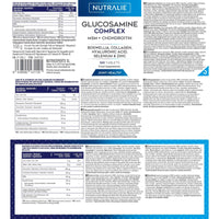 Glucosamine and Chondroitin High Strength Complex - MSM, Collagen, Hyaluronic Acid and Boswellia - Maintain Normal Bones - Glucosamine Sulphate 1500 mg - 120 Tablets NUTRALIE