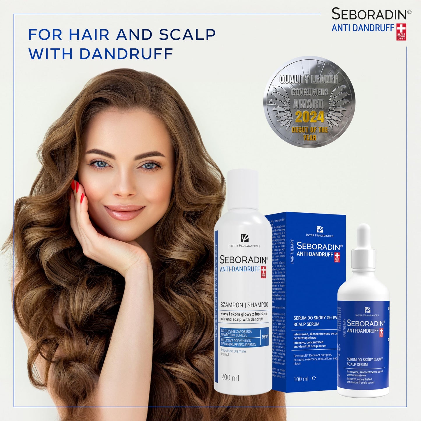 SEBORADIN Seboradin Scalp Serum Anti Dandruff Hair Treatment Intensive Hydration Nourishment Regeneration 100 ml