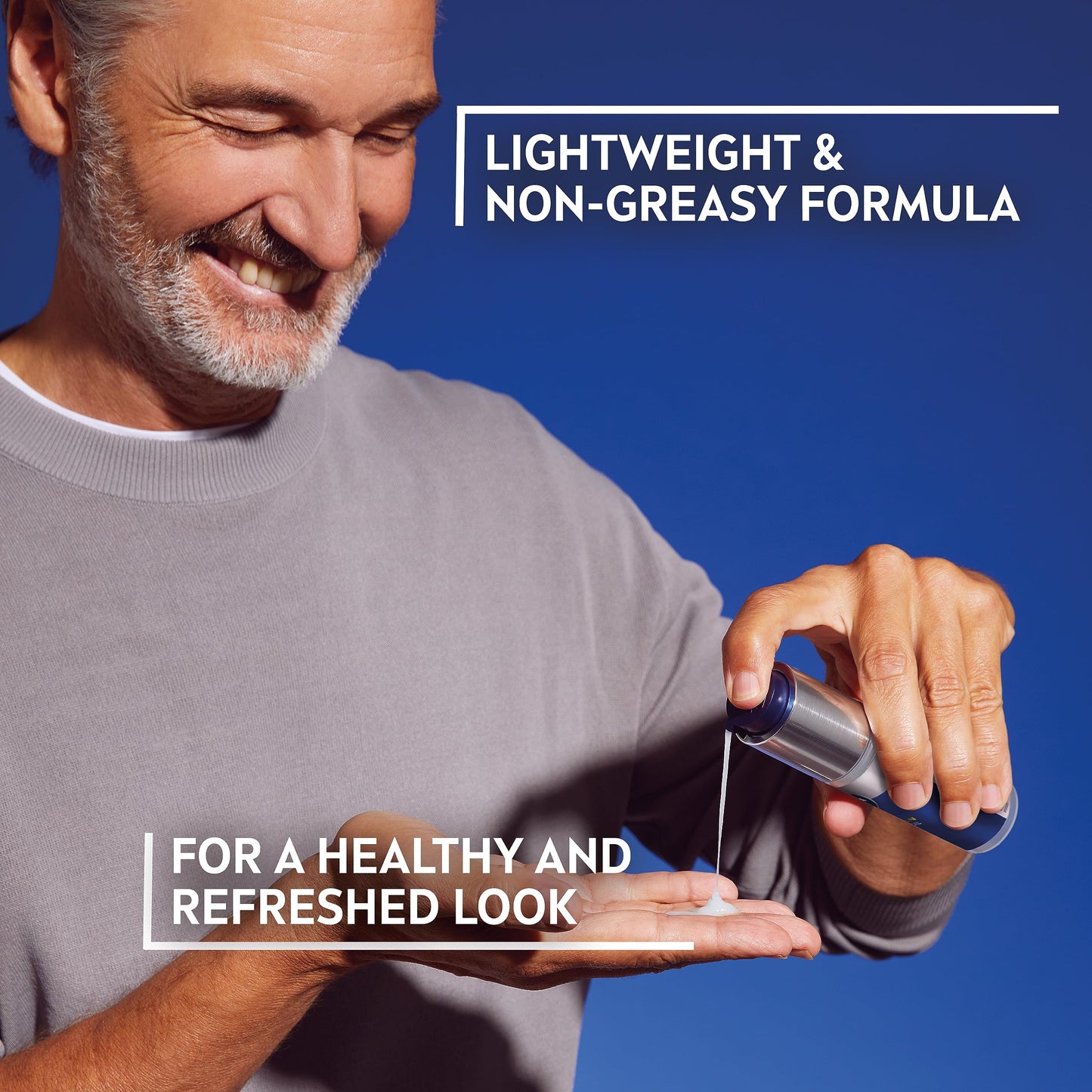 NIVEA MEN Hyaluron Face Gel (50 ml), Anti Wrinkle Moisturiser for Men, Face Moisturiser with Hyaluronic Acid, Men's Firms Skin and Instantly Hydrates