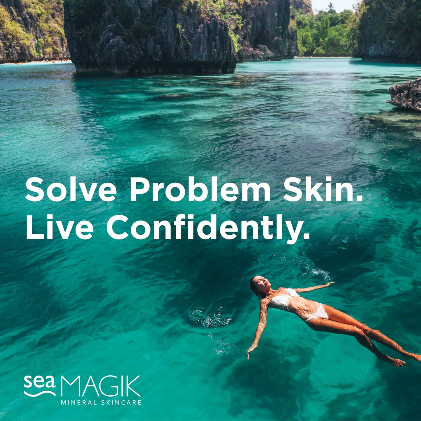Sea Magik - Himalayan Pink Salt Shampoo for Greasy Hair and Fine Hair, Natural Clarifying Shampoo, Exfoliating and Volumising, with Strengthening Seaweed, Sulfate Free, Vegan, Cruelty Free (200g)