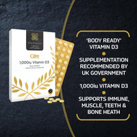 Healthspan Elite Vitamin D3 1,000iu | 120 Tablets | All Blacks Official Partner | Support Immune, Muscle & Bone Health | Informed-Sport Accredited | Vegetarian