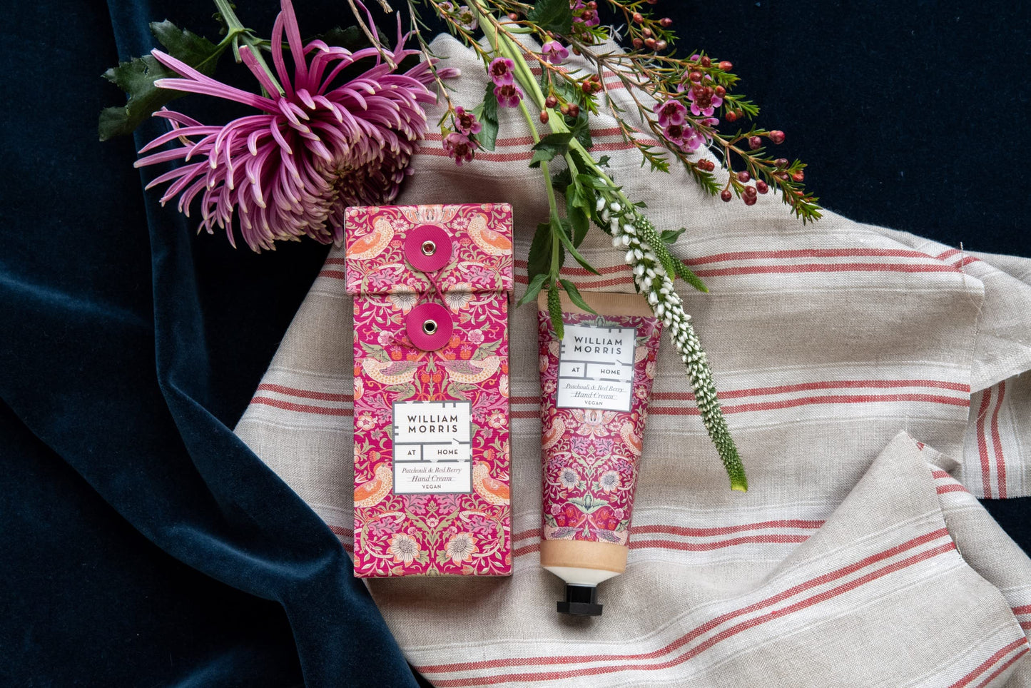 William Morris At Home Patchouli & Red Berry Hand Cream | Enriched With Shea Butter & Essential Oils | Cruelty Free & Vegan Friendly | 100ml