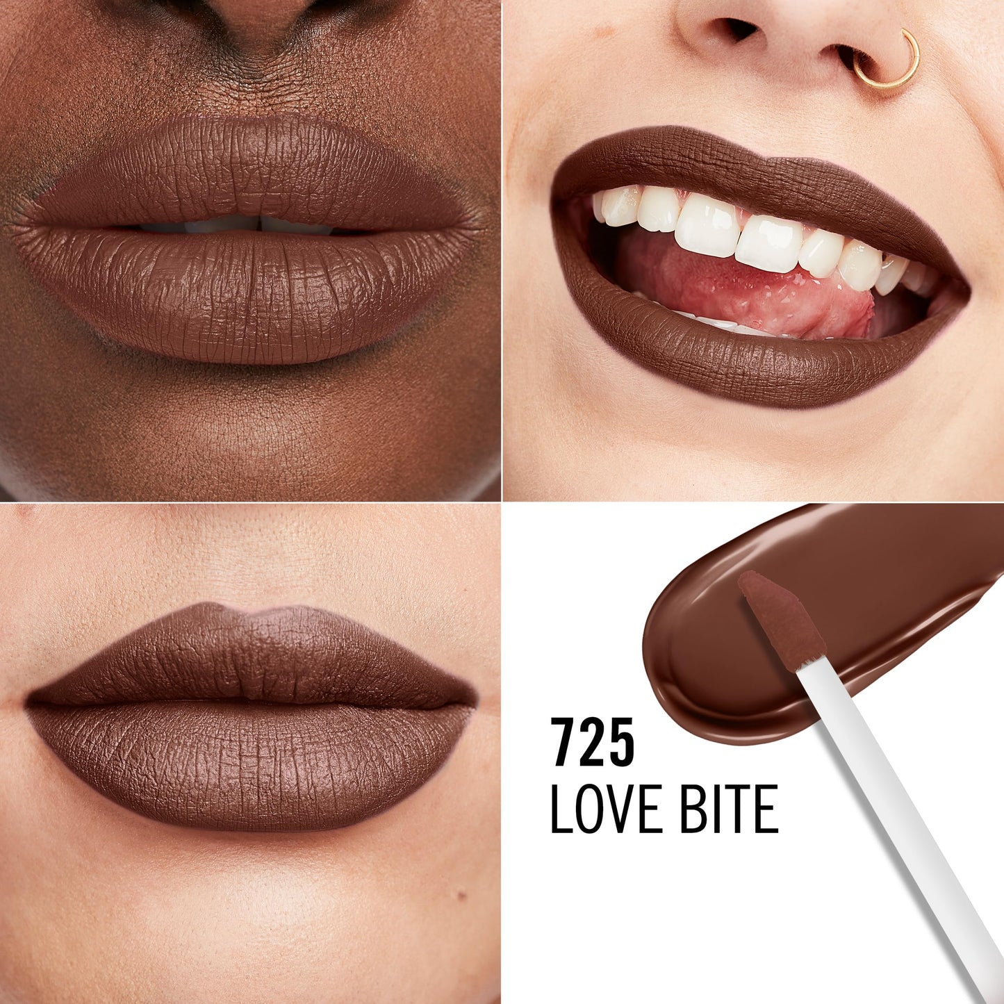 Rimmel London Lasting Mega Matte Liquid Lipstick, Long-Lasting, Hydrating, Vegan Formula - 725 - Love Bite, 7.4ml (0.25oz)