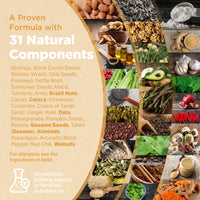 Strength & Spices Psoriasis Relief Skin Care Supplements, Immune System Booster with 31 Powerful Ingredients and Amino Acids, Soothes Red, Flaky Skin, 1000 mg, 60 Vegan Capsules, Refill