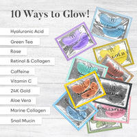 BLOOMORA Variety Box Under Eye Gel Patches (30 PAIRS), Under Eye Patches for Puffy Eyes & Dark Circles, Hyaluronic Acid + Collagen Gel Pads for Reducing Appearance of Puffiness & Increased Hydration