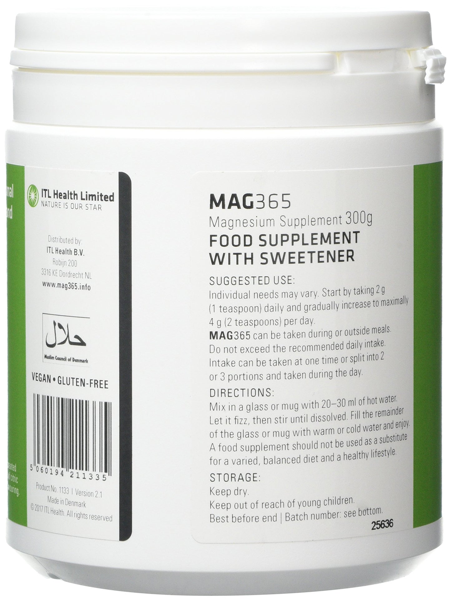 Mag365 MAG365 | ITL Health | Ionic Magnesium Citrate | Healthy Metabolism, Tissue Formation & Bone Development | Develop & Maintain Healthy Teeth, Muscle Function & Heart Health | (Passion Fruit, 300g)