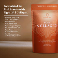 Wellness Revelation Rituality Pure Bovine Collagen Peptides Powder for Women and Men, Type 1& 3 Premium Hydrolysed Collagen Supplement, High Protein, Unflavoured, EU Sourced, Grass Fed