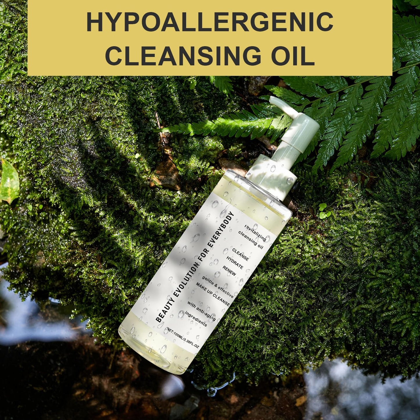 Benaewa Cleansing Oil, Pore Control Oil Cleanser, Moisturizing Refreshing for Daily Makeup Blackheads Removal