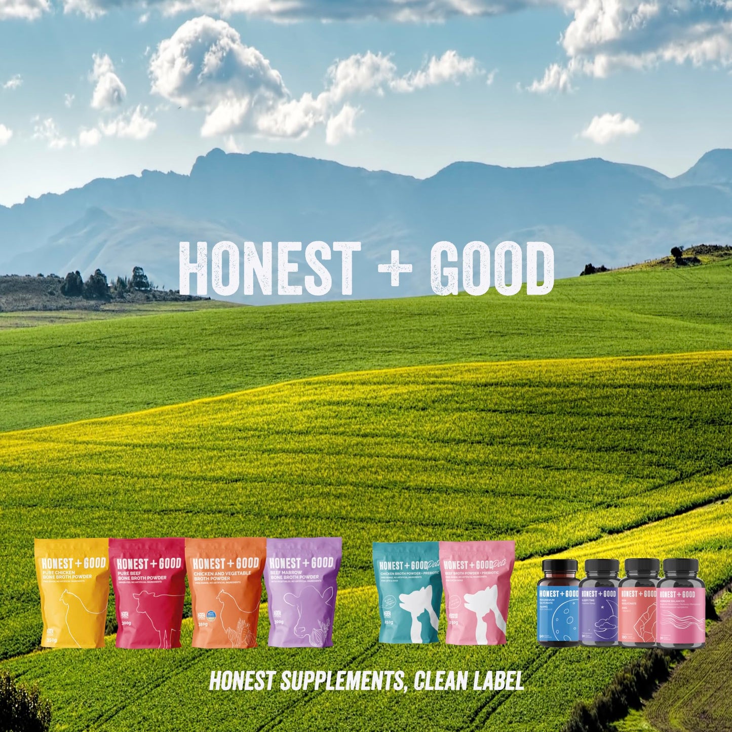 Honest + Good Iron Bisglycinate + Vitamin C – 4X More Absorbable | 20mg Iron + 100mg Vitamin C | 180 Capsules (6-Month Supply)