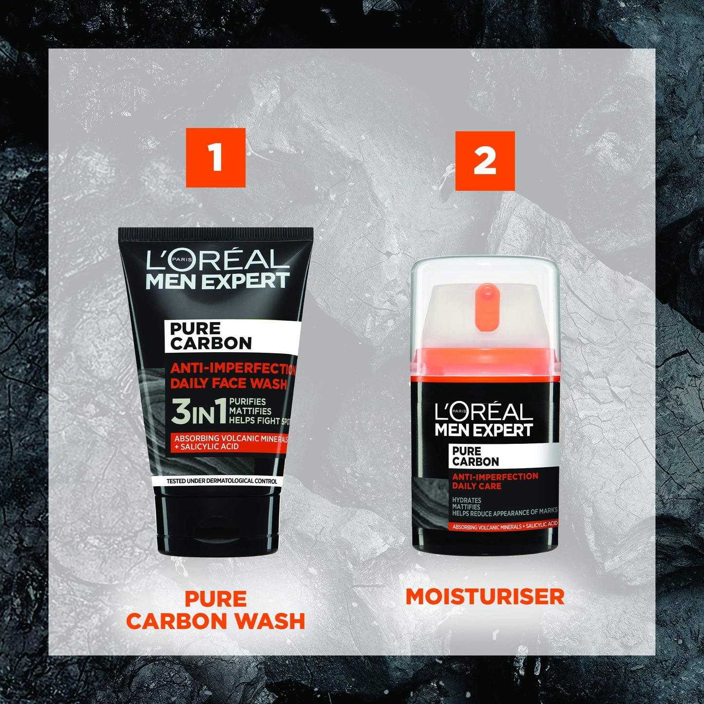 L'Oreal Men Expert L'Oreal Paris Men's Pure Carbon Anti Imperfection Daily Care Face Cream, 50ml