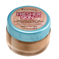 Rimmel London Fresher Skin Foundation, 400 Natural Beige, 25 ml