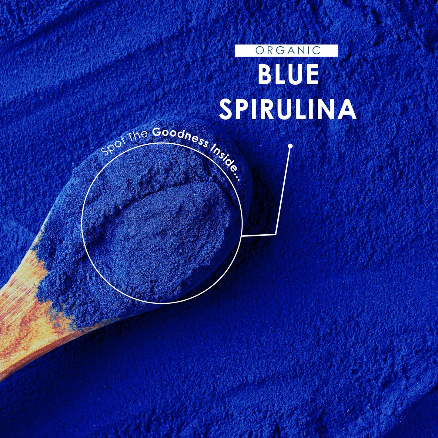 Organic Blue Spirulina Powder 100g – 100% Pure Phycocyanin – No Added Sugar – Resealable and Recyclable Pouch – by Alpha01®