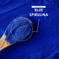 Organic Blue Spirulina Powder 100g – 100% Pure Phycocyanin – No Added Sugar – Resealable and Recyclable Pouch – by Alpha01®