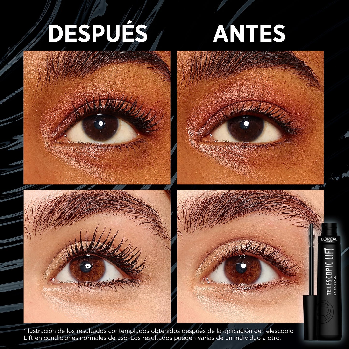 L'ORÉAL L'Oréal Paris TELESCOPIC LIFT MASCARA, EXTRA BLACK