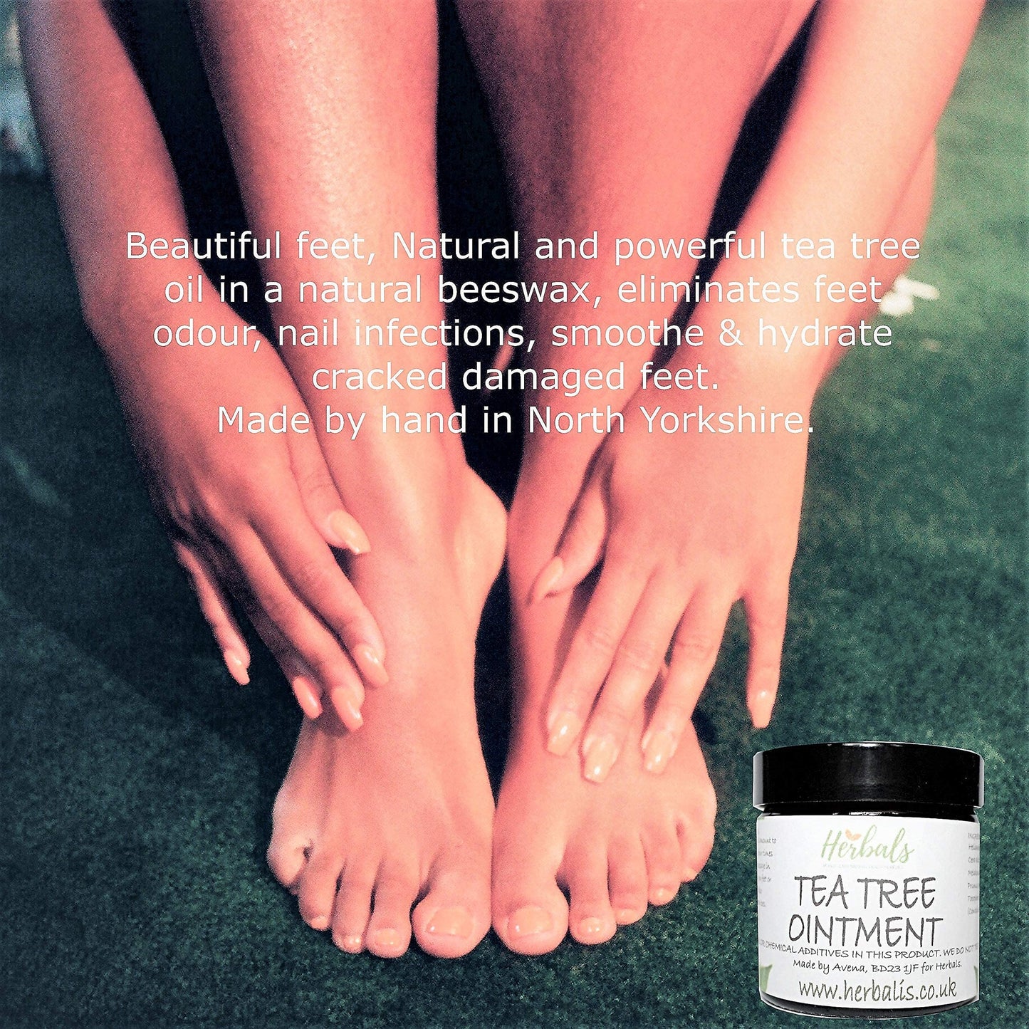 WellMadeFairTrade 100% Natural Healing Tea Tree Ointment: for nail infections, athletes foot, bad odours and more 60ml