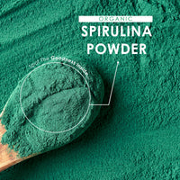 Organic Spirulina Powder 100g – 100% Cold Pressed – Resealable and Recyclable Pouch – by Alpha01