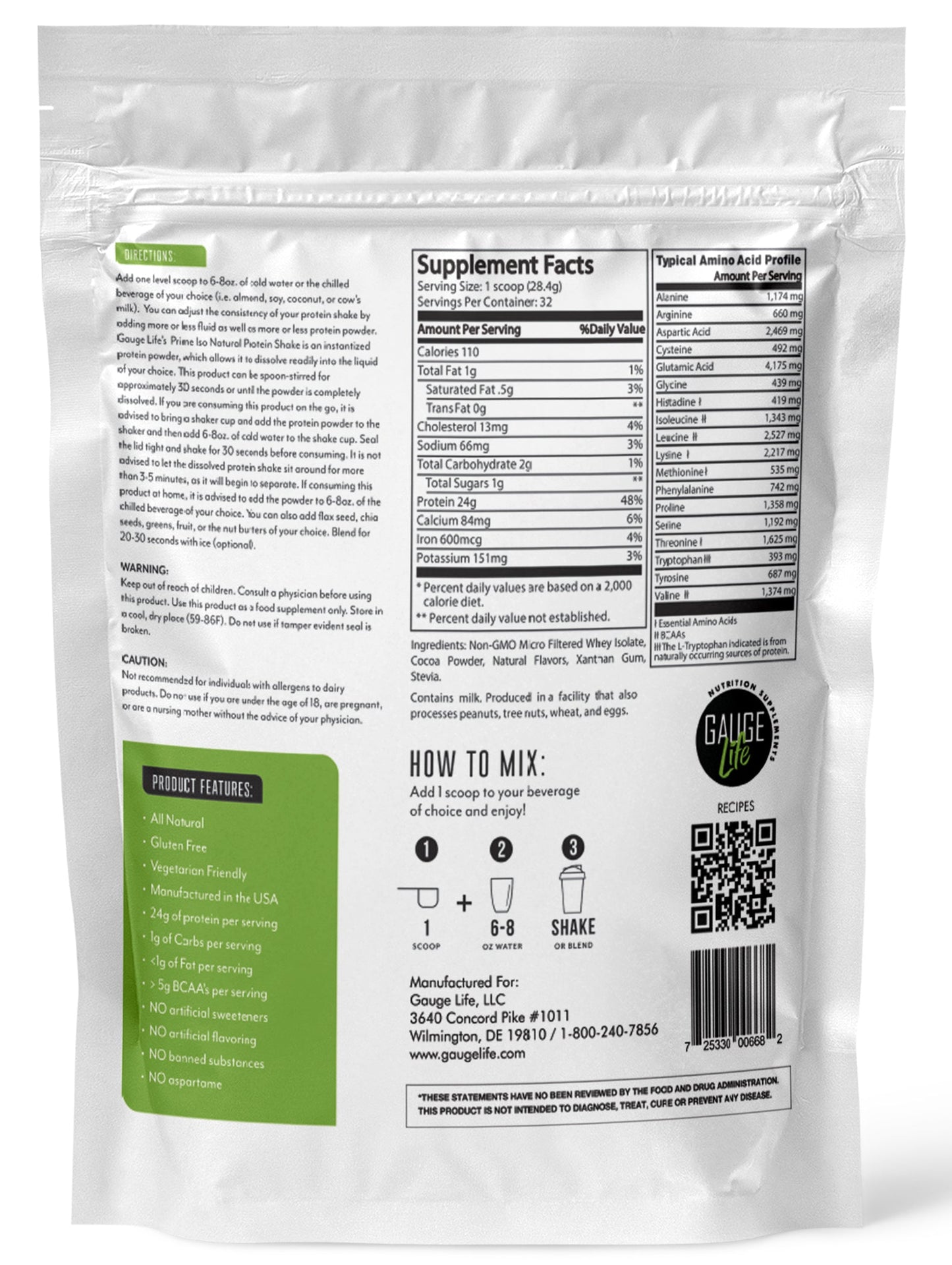 Prime Whey Unflavored Protein