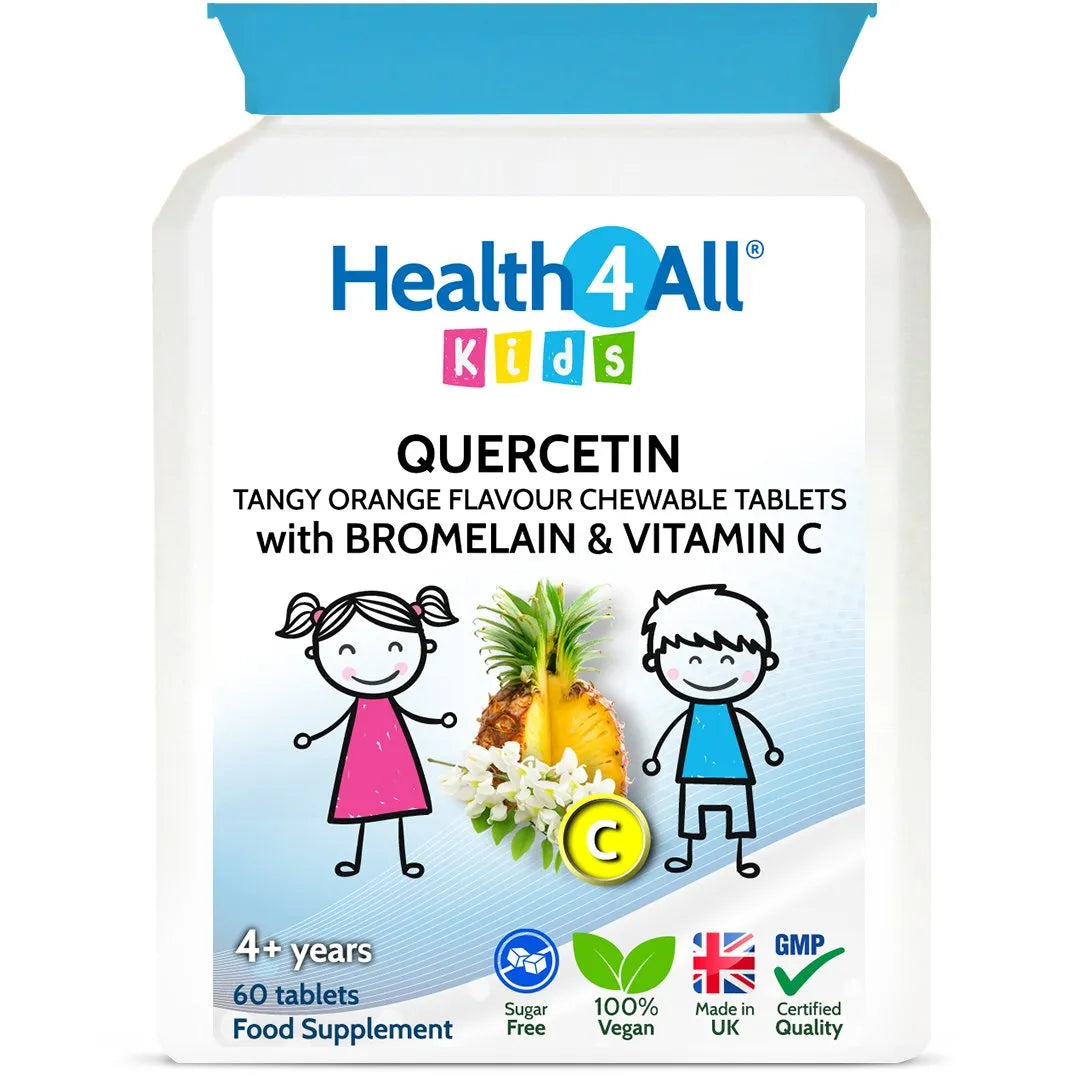 Health4All Kids Quercetin 60 Chewable Tablets, Orange Flavor