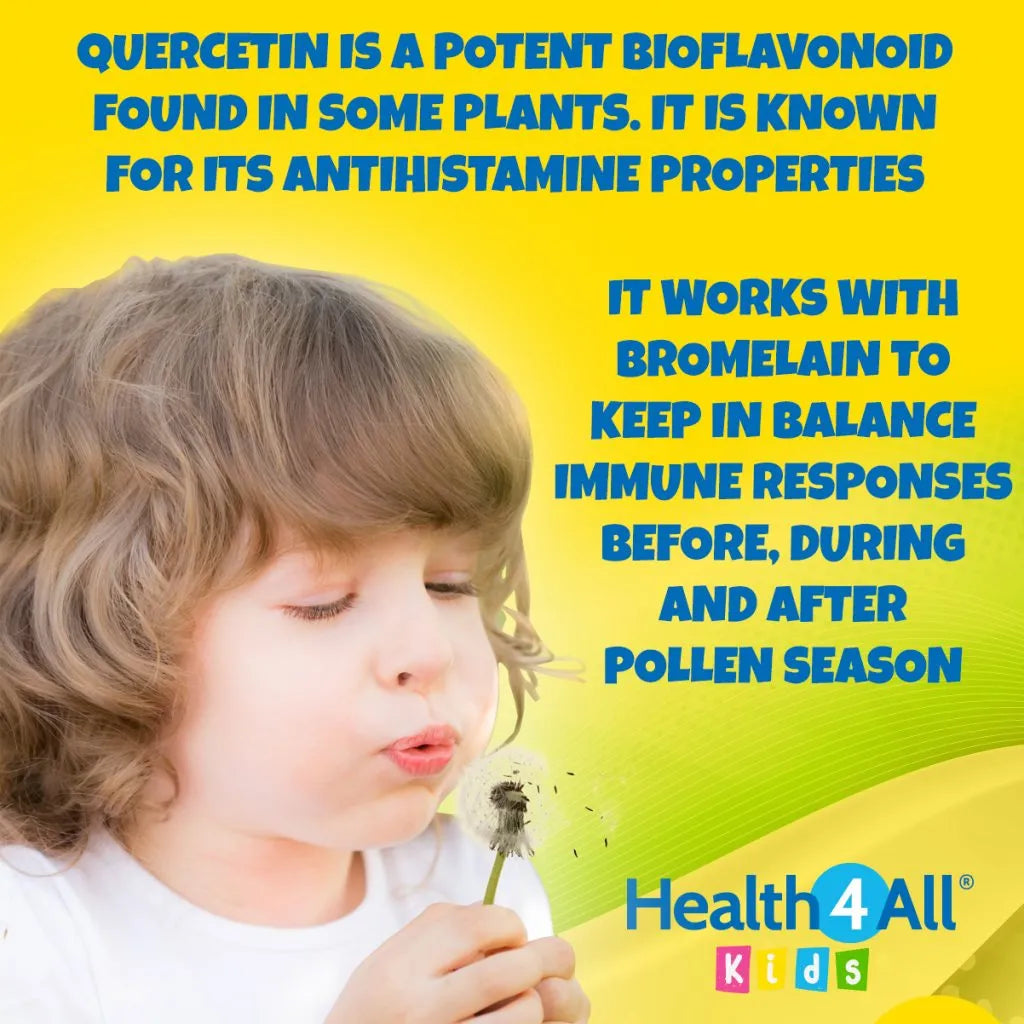 Health4All Kids Quercetin 60 Chewable Tablets, Orange Flavor