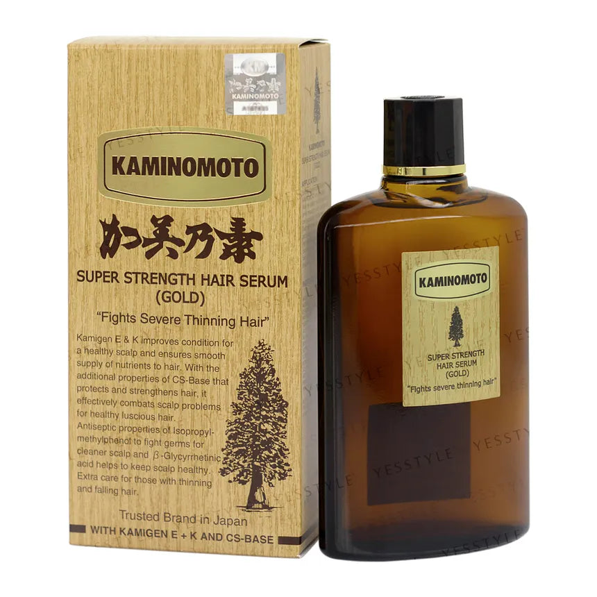KAMINOMOTO - Super Strength Japan Hair Serum Gold Original, for Hair Loss & Growth, 150ml / 5 fl. oz.