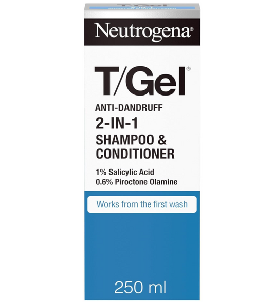 Neutrogena T/Gel 2 in 1 Anti-Dandruff Shampoo and Conditioner, 8.45 fl oz (250ml)