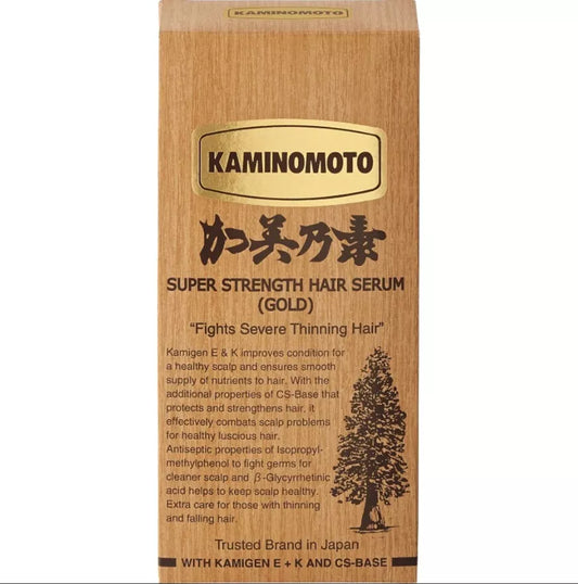 KAMINOMOTO - Super Strength Japan Hair Serum Gold Original, for Hair Loss & Growth, 150ml / 5 fl. oz.