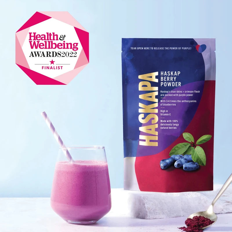 Haskapa Superberry Powder, High in Vitamin C + Antioxidants, Gluten Free, 100g/3.53oz (30 Day Supply)