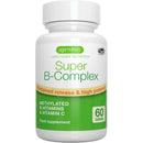 Igennus Methylated Super B-Complex, Vitamin B Complex with Vitamin C & Methylfolate, Sustained Release, 60 Tablets