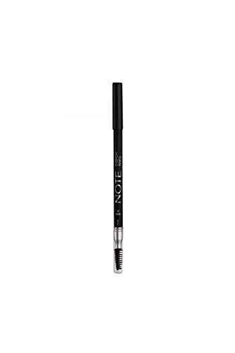 NOTE Cosmetics Eyebrow Double Sided Pencil 01 Black - Waterproof & Long Lasting 1.1 gr