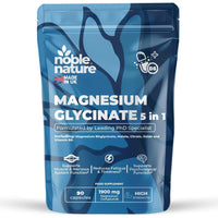 NobleNature 5-in-1 Magnesium Glycinate Max Strength, 90 Capsules