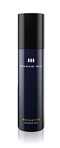 GRAHAM HILL Becketts Shaper Mens Hair Gel (100ml) - Strong Hold, High Gloss Finish for Long Hair - Wet Look Hair Gel for Men - Vegan, Hair Styling Gel, Firm and Stable Hold