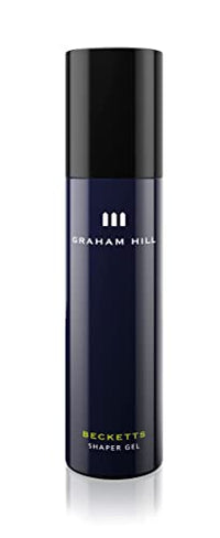 GRAHAM HILL Becketts Shaper Mens Hair Gel (100ml) - Strong Hold, High Gloss Finish for Long Hair - Wet Look Hair Gel for Men - Vegan, Hair Styling Gel, Firm and Stable Hold