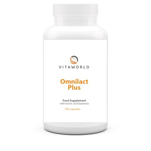 Vita World Omnilact Plus 100 Capsules Lactobacillus Bifidobacterium Probiotic Made in Germany