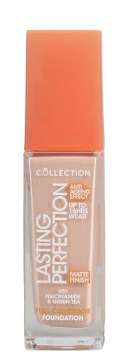 Collection Cosmetics Lasting Perfection Matte Foundation, Full Coverage, Anti-Ageing Effect, 5C Fair Cool 27ml