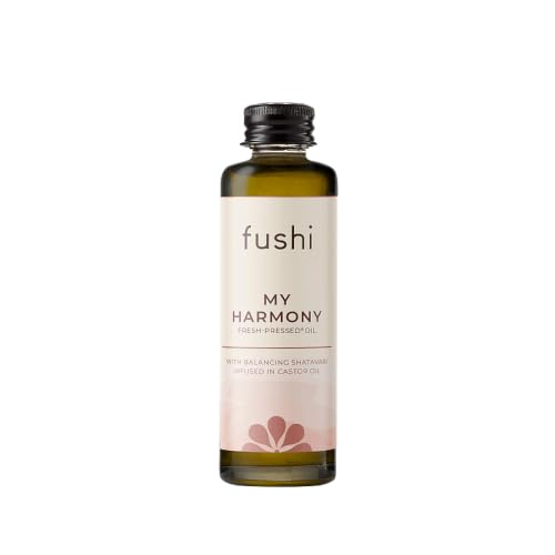 Fushi My Harmony Oil 50ml - Herbal Infusion for Women's Balance & Wellness - Shatavari & Castor Oil for Bloating, Cramp Relief, Menopause, Soothing Discomfort