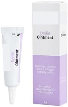 Eyelid Ointment 4g- A Soothing moisturiser to Help Relieve eyelids That are Dry, Itchy, red, and Flaky. Soothe, Hydrate and Comfort Dry Skin Around The Delicate Eye Area