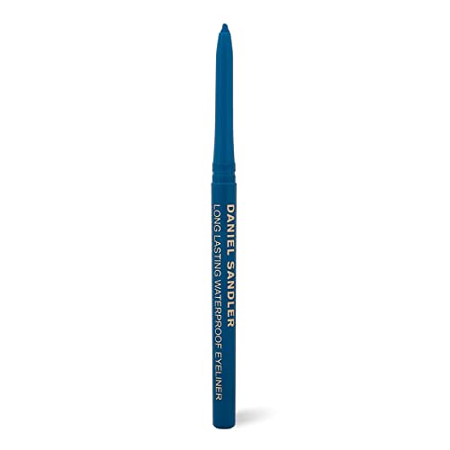 Daniel Sandler WATERPROOF VELVET EYELINER, AQUA - Long-Wearing Twist-Up Pencil with Vitamin C & E - Buildable Rich Colour, Smudge Proof Eyeliner That Lasts All-Day