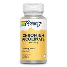 Chromium Picolinate 500mcg Solaray 60 Tabs