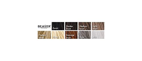 Beaver Hair Building Fibers – Instantly Conceal Thinning Hair & Bald Spots – Natural Keratin Hair Thickening Powder for Men & Women (12g - Medium Brown)