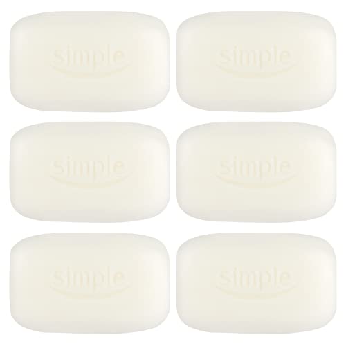 PBW INTERNATIONAL Simple Pure Soap Bars For Sensitive Skin Pack of 6 (6 x 100g) - 3 x Twin Packs
