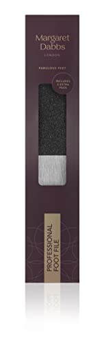 Margaret Dabbs Professional Foot File with 2 Pads Removes Hard and Dry Skin