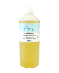 The Soapery Grapeseed Oil 500ml - Cosmetic Grade - Also a Carrier Oil for Massage and Aromatherapy