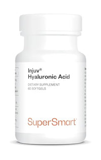 SUPERSMART Injuv® Hyaluronic Acid – Anti-Ageing & Anti-Wrinkle – Helps Smooth Fine Lines, Mask Skin Irregularities & Hydrate Joints – 100% Natural – Patented – SuperSmart