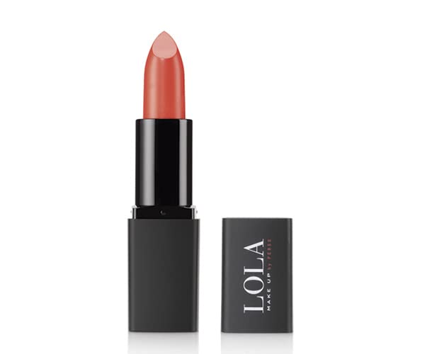 Lola Make-Up Ultra Shine Lipstick, Enriched With Antioxidant Vitamins A, C & E, Hyaluronic Acid No. 025 Sunset Red, Vegan
