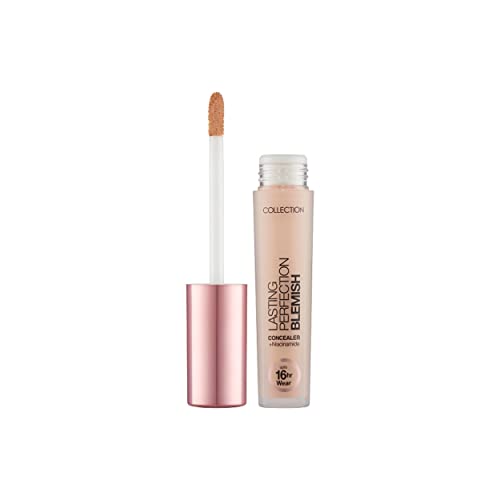 Collection Cosmetics Lasting Perfection Full Coverage Blemish Concealer infused with Niacinamide, 4ml, Cashew