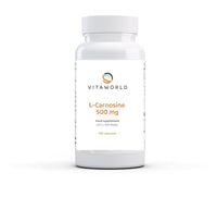 Vita World L-Carnosine 500mg 100 Vegetarian Capsules Made in Germany