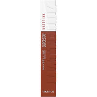 Maybelline Lipstick, Superstay Velvety Matte Ink Liquid Lipstick, Up to 16H Non Transferable, Vibrant Longlasting Finish, Non Drying, Shade: 75 Fighter, 5ml