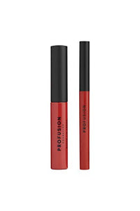 Profusion Cosmetics Lip Duo Passion - Vivid Matte Bright Red