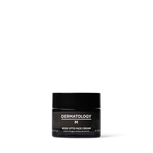 Dermatology M – Rose Otto Face Cream 50ml | Powerfully Age-Defying & Hydrating Daily Moisturiser – With Bakuchiol, Hyaluronic Acid & Organic Rose Otto – Helps Soothe & Reduce Redness – Natural & Vegan